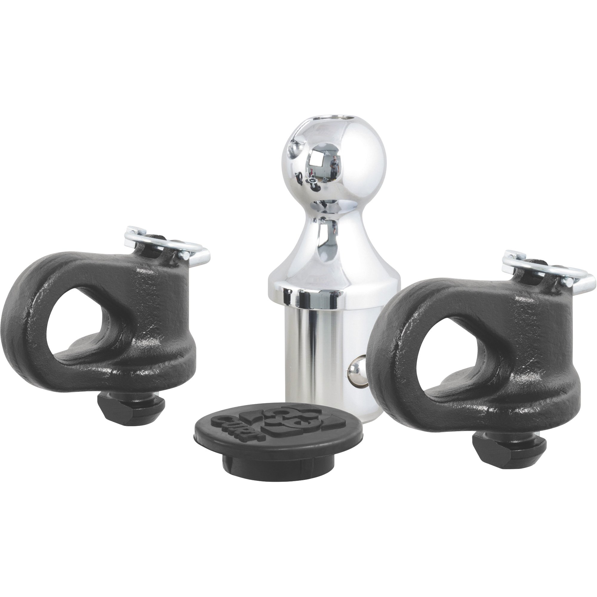 CURT OEM Puck System Gooseneck Ball and Safety Chain Anchor Kit — For